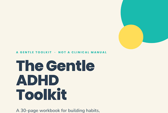 canva adhd planner template PDF lead magnet workbook design for coaches